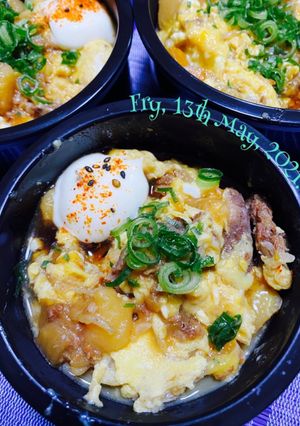 肉じゃが綴じ丼弁当-レシピのメイン写真