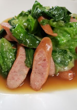 レタスの外葉のオイスターソース炒め-レシピのメイン写真