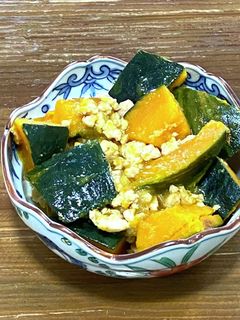 カボチャの鶏そぼろ煮-レシピのメイン写真