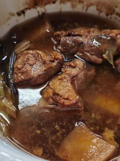 スロークッカーでパイカ肉と大根の煮物-レシピのメイン写真