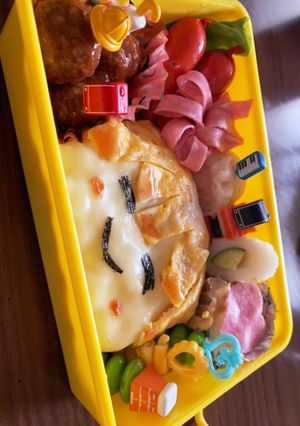 キャラ弁 鬼滅の刃 善逸-レシピのメイン写真