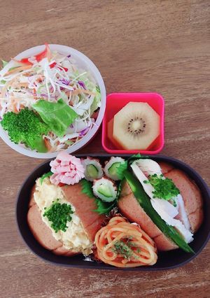 JK☆ロールパンサンド弁当♪-レシピのメイン写真