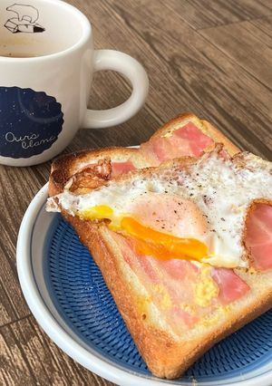パズーの目玉焼きトースト-レシピのメイン写真