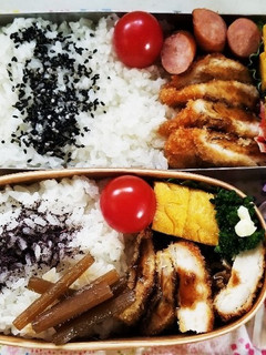チキンカツ&鯵フライ弁当(5.14)-レシピのメイン写真