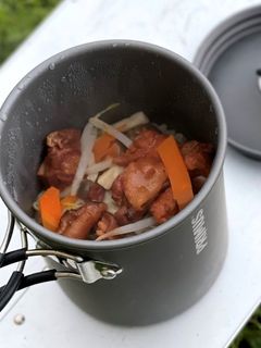 キャンプ やきとりの炊き込みご飯-レシピのメイン写真