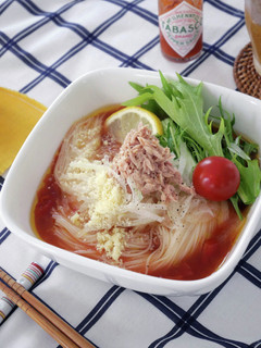 ツナとトマトのイタリアンそうめん-レシピのメイン写真