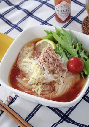 ツナとトマトのイタリアンそうめん-レシピのメイン写真