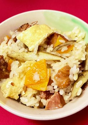 焼き鳥缶で炊き込みご飯-レシピのメイン写真