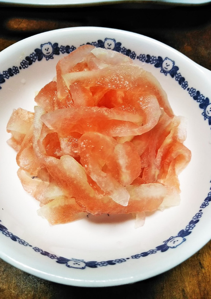 すいか の皮の お漬物（塩もみ）-レシピのメイン写真