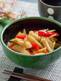 金平ごぼう【入院食②昼/温副菜】-レシピのメイン写真