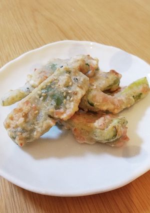 魚肉ソ衣のピーマン天ぷら(揚げ焼き)-レシピのメイン写真