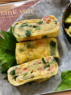 カニかま入りニラ玉子焼き-レシピのメイン写真