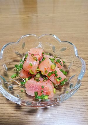 明太子のごま油がけ-レシピのメイン写真