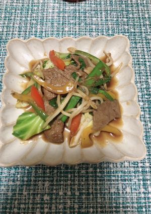 牛肉と具沢山の野菜炒め-レシピのメイン写真