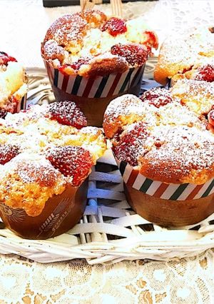 ストロベリークランブルマフィン-レシピのメイン写真