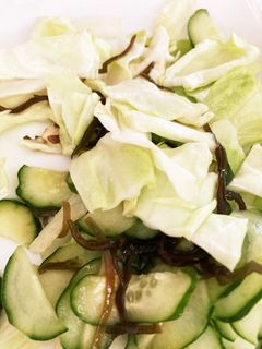 キャベツときゅうりの塩昆布サラダ-レシピのメイン写真