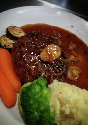 シャリアピンソースのハンバーグ(≧∂≦)-レシピのメイン写真
