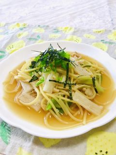 シャキほくっ☆長芋の和風パスタ-レシピのメイン写真