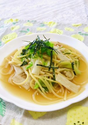 シャキほくっ☆長芋の和風パスタ-レシピのメイン写真