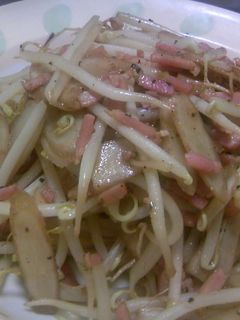 シャキシャキ☆もやしとごぼうのカレー炒め-レシピのメイン写真