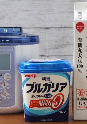 ブルガリア脂肪0で豆乳ヨーグルト-レシピのメイン写真