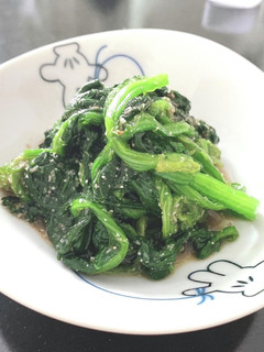 素人による超簡単ほうれん草の胡麻和え-レシピのメイン写真