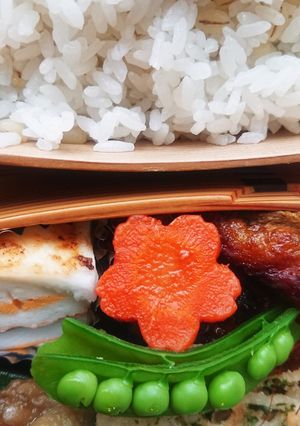 お弁当★花型人参シナモンはちみつ★常備菜-レシピのメイン写真
