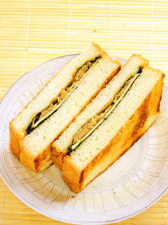 ☺簡単♪なめたけの和風サンドイッチ☺-レシピのメイン写真