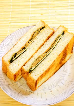 ☺簡単♪なめたけの和風サンドイッチ☺-レシピのメイン写真