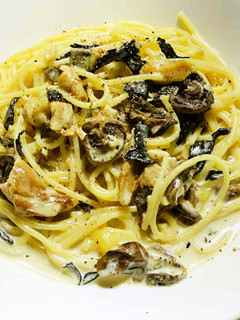 乾燥きのこのクリームソーススパゲティ-レシピのメイン写真