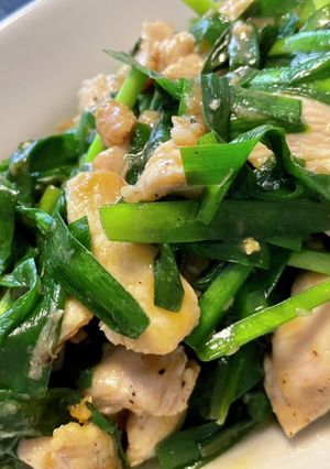 鶏胸肉とにらの炒め物-レシピのメイン写真