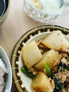 大根と小松菜とシーチキンの煮付け-レシピのメイン写真