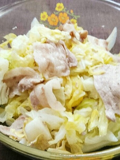 豚バラ肉とキャベツのレンジ蒸し-レシピのメイン写真