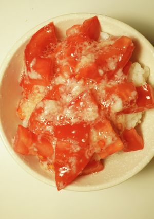 さっぱり！簡単！トマトとろろ丼-レシピのメイン写真