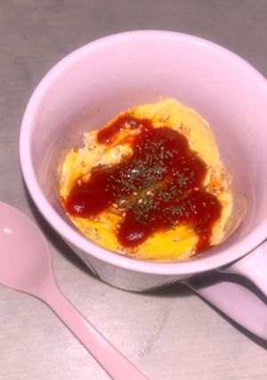 マグカップ チーズオムレツ-レシピのメイン写真