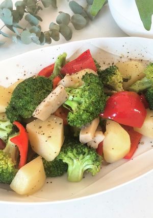 手間無し簡単＊綺麗なホットサラダ-レシピのメイン写真