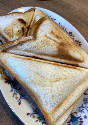 チーズダッカルビ風ホットサンド-レシピのメイン写真