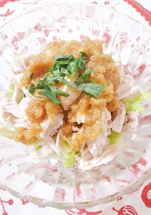 鶏むね肉のさっぱり梅おろし-レシピのメイン写真