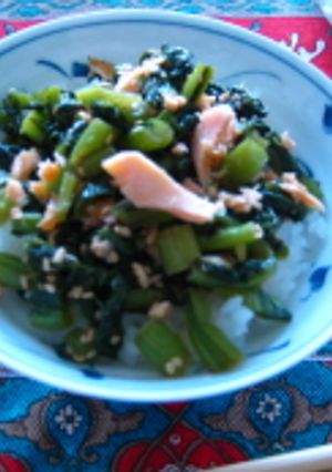 秋鮭とかぶの葉ご飯-レシピのメイン写真