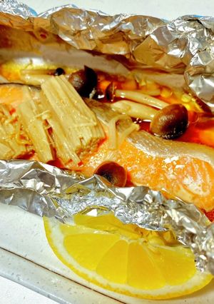 鮭のホイル焼き フライパン-レシピのメイン写真
