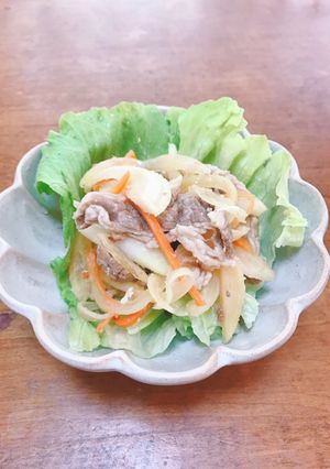 新玉ねぎで☆野菜たっぷり牛肉のマリネ-レシピのメイン写真
