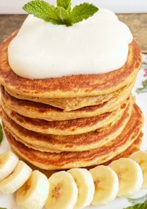 オートミールプロテインパンケーキ-レシピのメイン写真