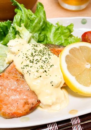 シャケのムニエルタルタルのせ-レシピのメイン写真