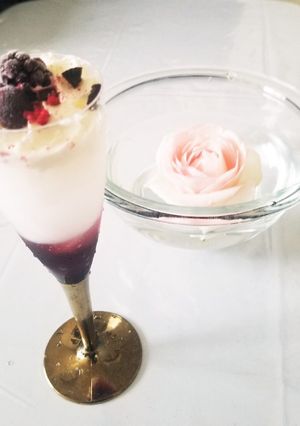 自宅バラカフェ♡カシスグドリンク2♡-レシピのメイン写真