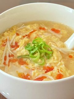 酸辣湯風ワンタンスープ*ぽん酢で簡単-レシピのメイン写真