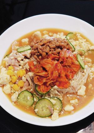 キムチ冷や汁そうめん-レシピのメイン写真