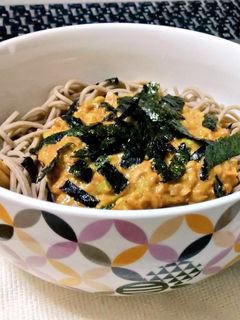 辛味噌ベースのアボカド納豆まぜ蕎麦(冷)-レシピのメイン写真