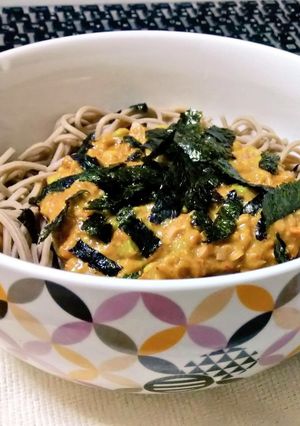 辛味噌ベースのアボカド納豆まぜ蕎麦(冷)-レシピのメイン写真