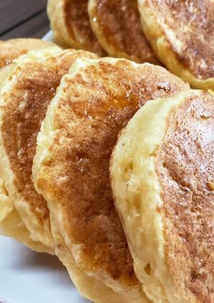 豆腐でモチモチ食感！ホットケーキ-レシピのメイン写真