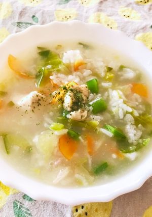 野菜たっぷり☆あっさり鶏ぞうすい-レシピのメイン写真